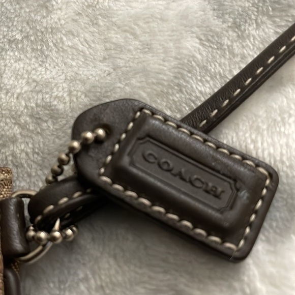 Coach Wristlet Signature Collection Logo Brown - Picture 3 of 5